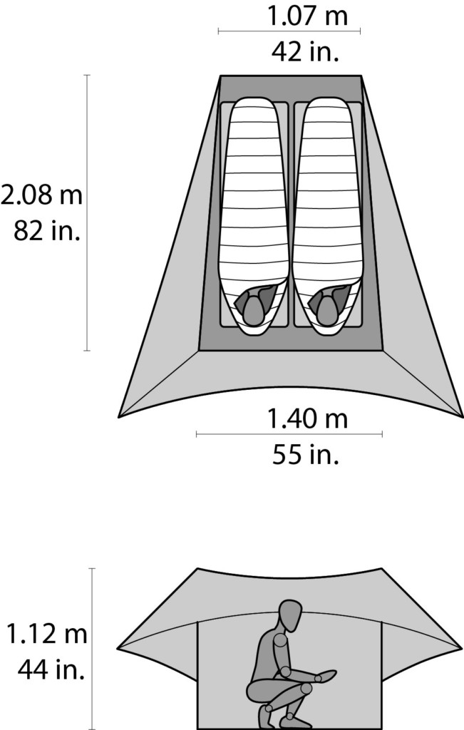 Dimensions de la Fly Lite de Msr