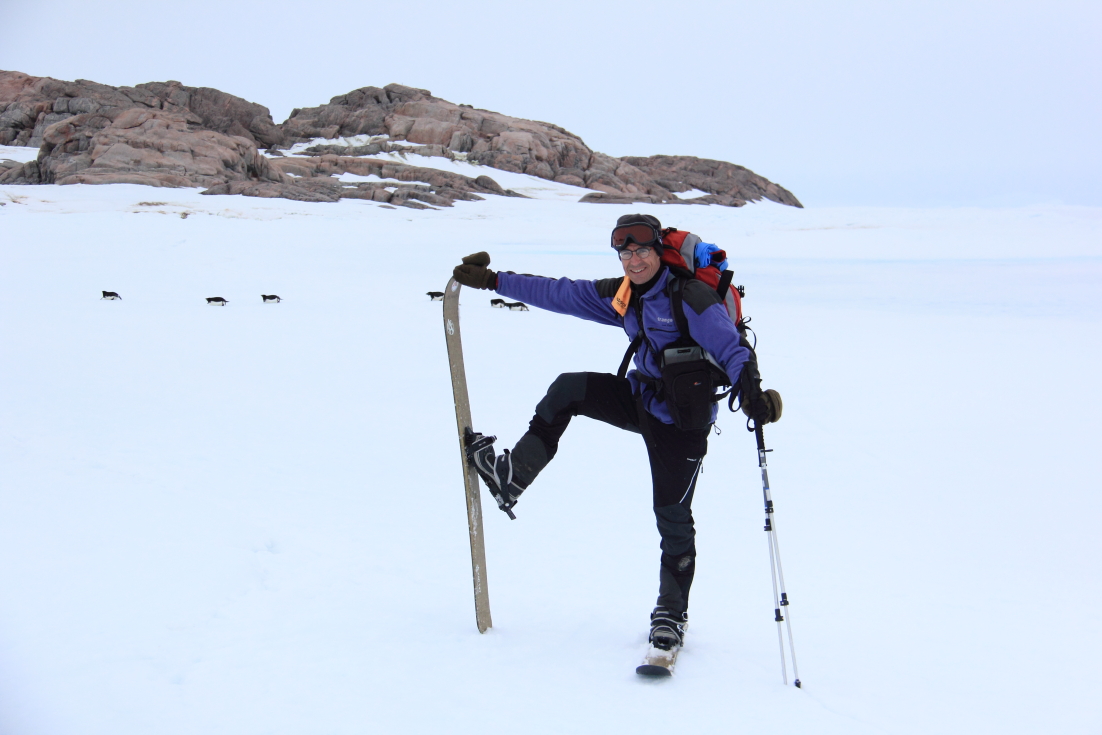 Olivier avec les skis Kar 147