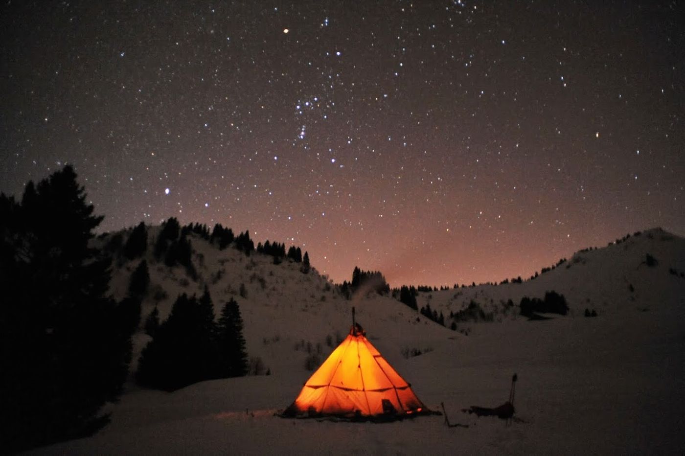 Bivouac tipi dans le Chablais