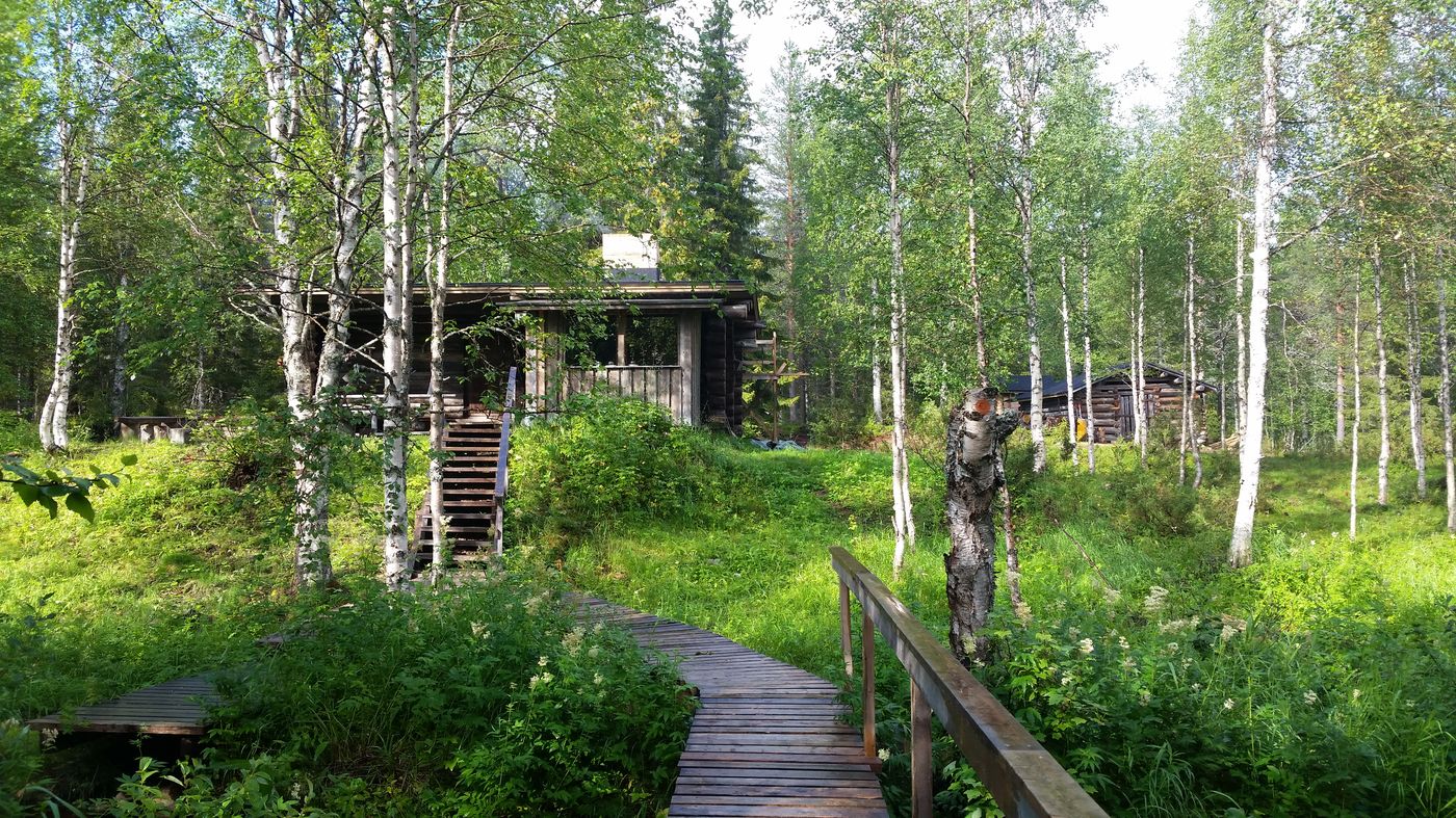 Refuge de Kuukkeli au cœur de la forêt