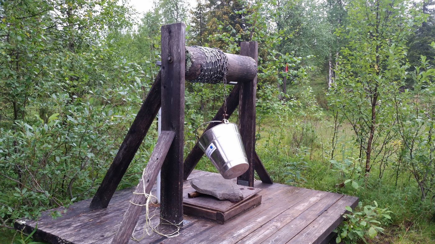 Un puit pour récupérer de l'eau potable