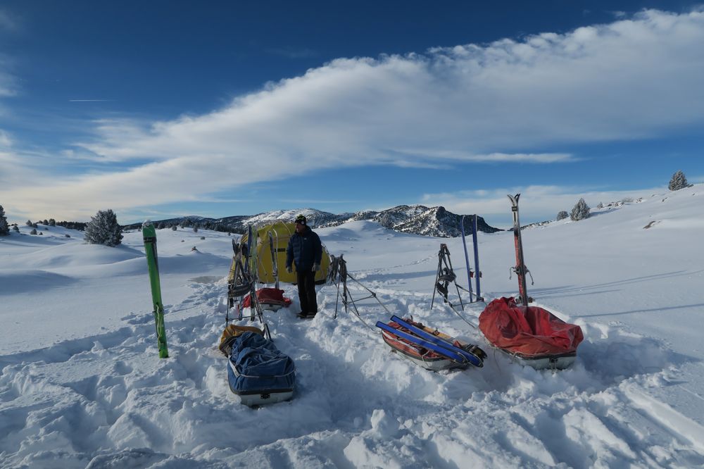 Camping d'hiver sur les plateaux du Sud Vercors