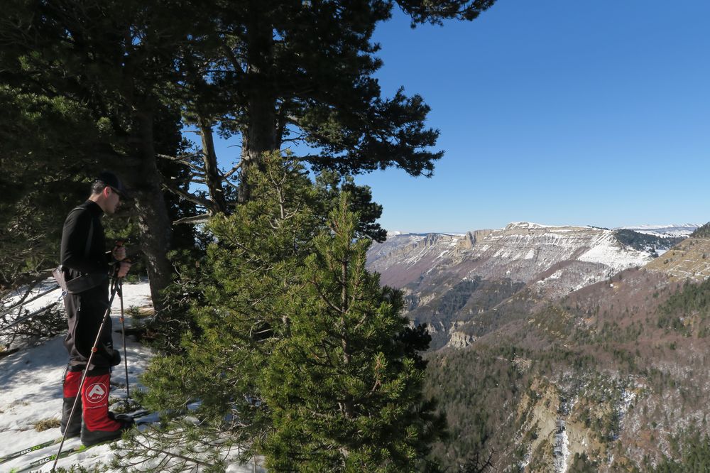 Vue sur les vallées drômoises depuis le Col du Pison