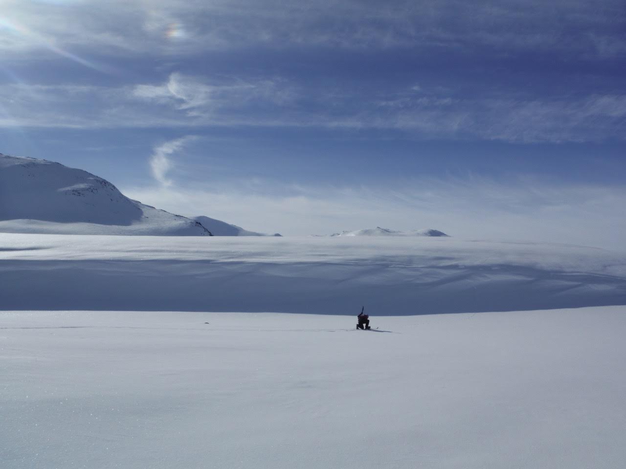 Traces de renard le long de la Vesladalen