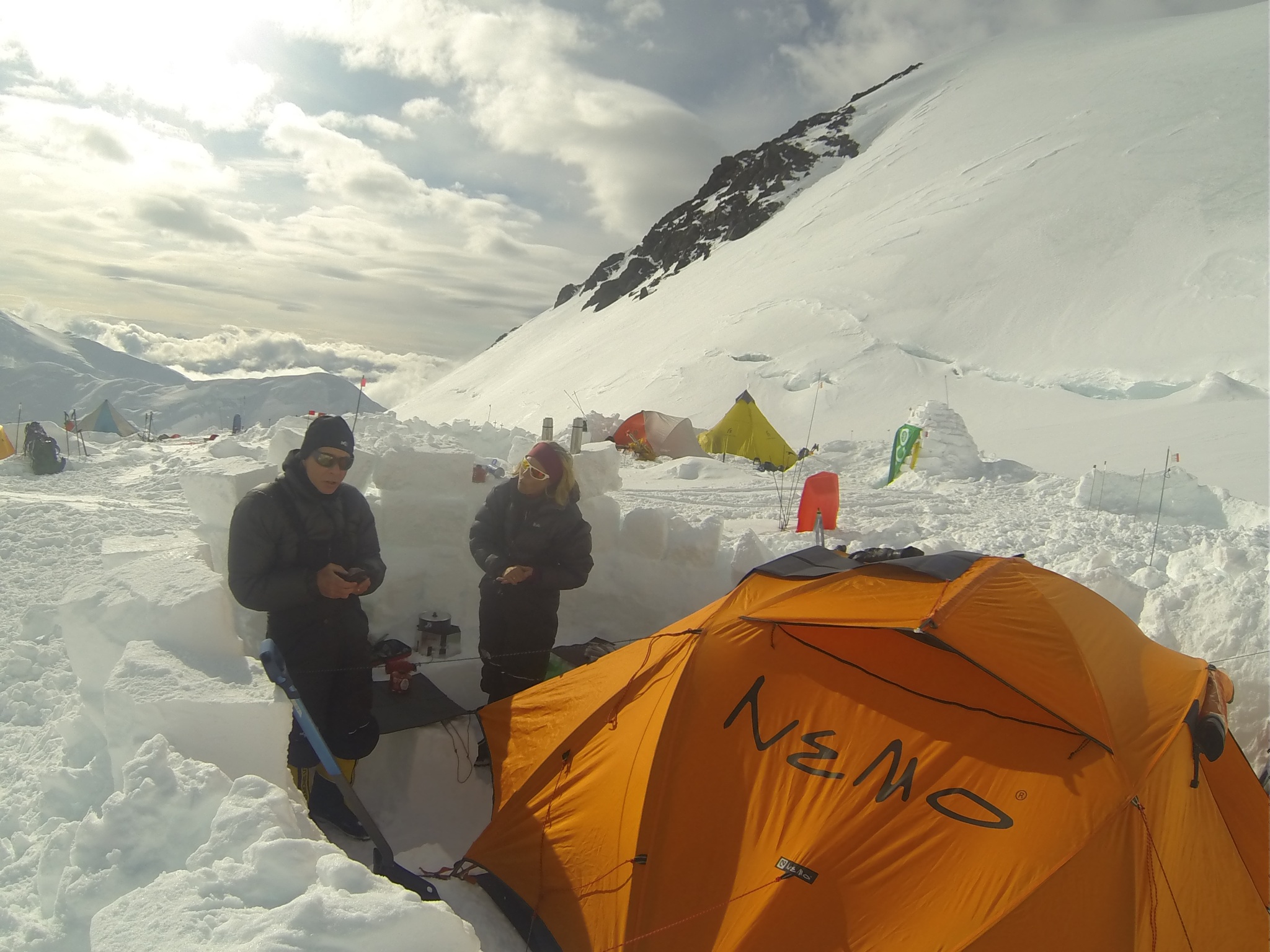 Le camp 3 3400 m - Base de Squirrel Hill