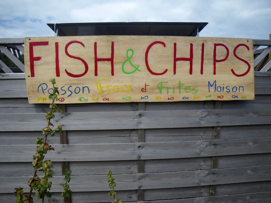 L'excellent fish and chips de Goury