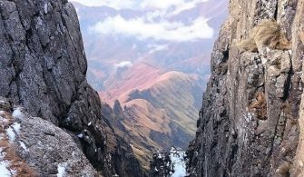 Fait d’hiver dans le Drakensberg