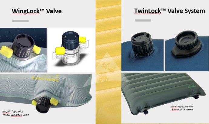 WingLock & TwinLock : les nouvelles valves des matelas Thermarest